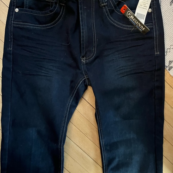 🆕 Boy Dark Denim Straight Cut Jeans, Size 14 - Picture 2 of 7